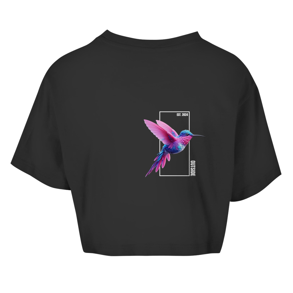 HUMMINGBIRD - OVERSIZED CROP SHIRT