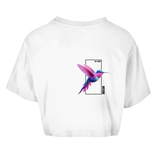 HUMMINGBIRD - OVERSIZED CROP SHIRT