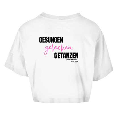 GESUNGEN gelachen GETANZEN - OVERSIZED CROP SHIRT